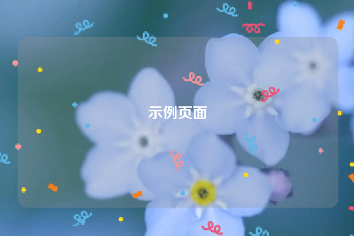 示例页面